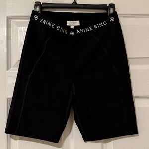Anine Bing Sport Black Women's Bike Shorts Size L